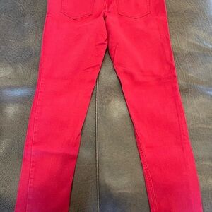 Maurices Red Jeggings Vibrant Stretchy Fit